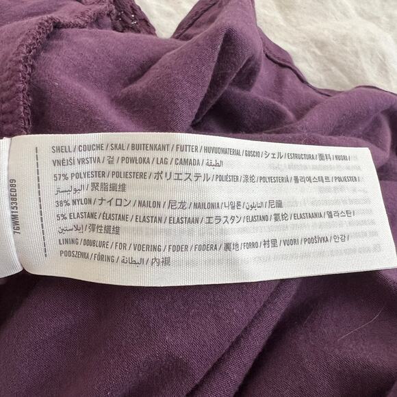 Abercrombie & Fitch Long Sleeve Purple Lace Overlay Dress Size M - Picture 8 of 12